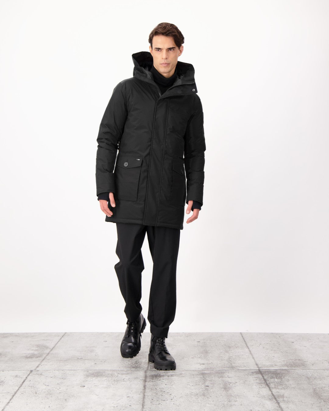DAN Cold Weather Parka ブラック Yves Mens Parka | Winter Coat | Nobis – Nobis - Canada
