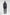 Men's hip length mid layer jacket with non-removable hood and two-way zipper in Black