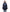 Women's down filled thigh length parka with four pleated patch pockets and an adjustable waist in Navy