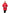 Women's down filled thigh length parka with four pleated patch pockets and an adjustable waist in Red