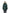 Women's down filled thigh length parka with four pleated patch pockets and an adjustable waist in Forest
