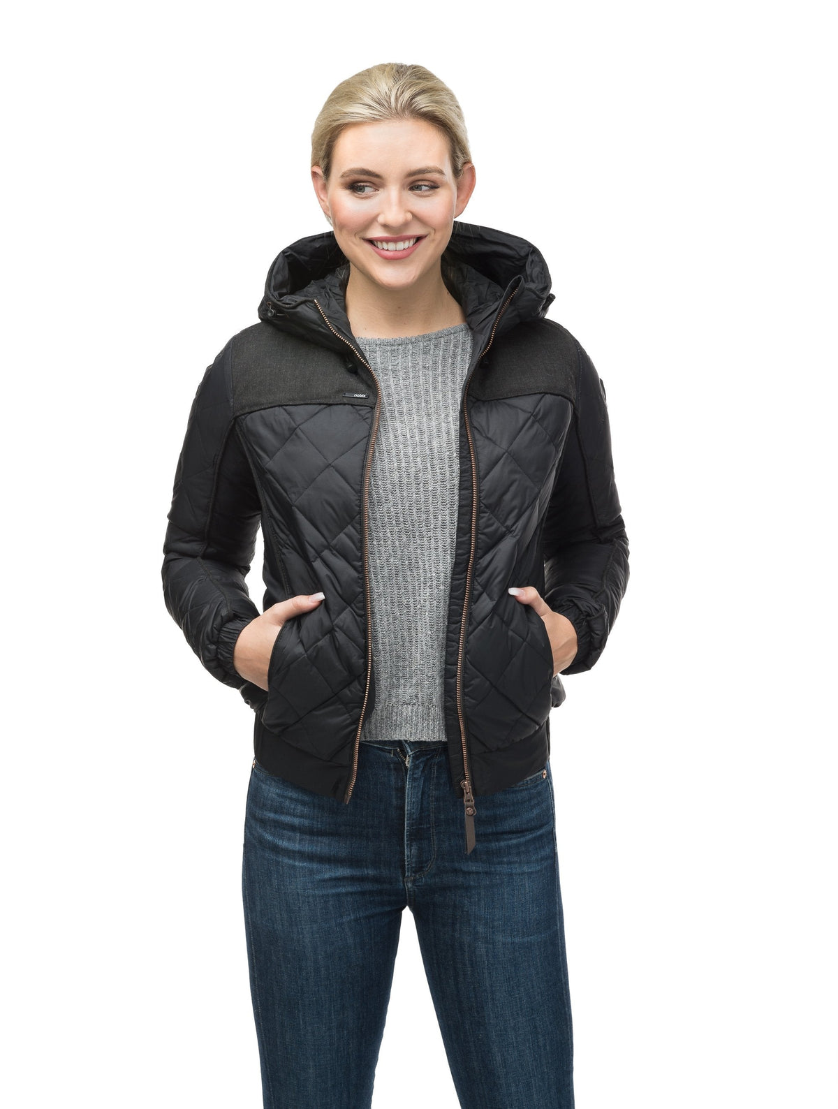 Elle Women's Quilted Hooded Jacket - NEXT by Nobis