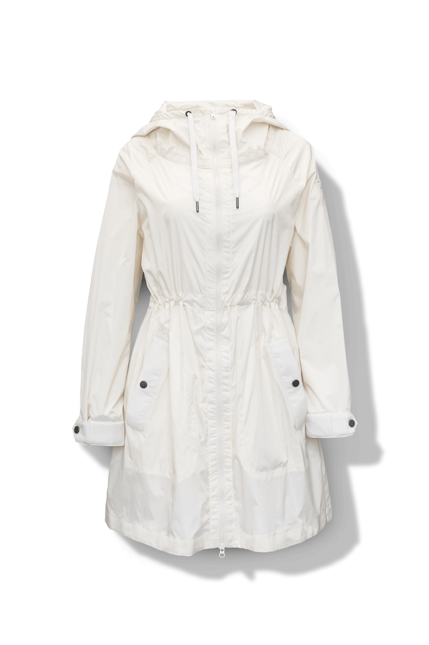 Florence Women's Windbreaker flat-lay, in Chalk