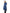 Women's hooded rain jacket with high low hem in Royal