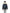 Kid's waist length down bomber jacket with fur trim hood in Navy