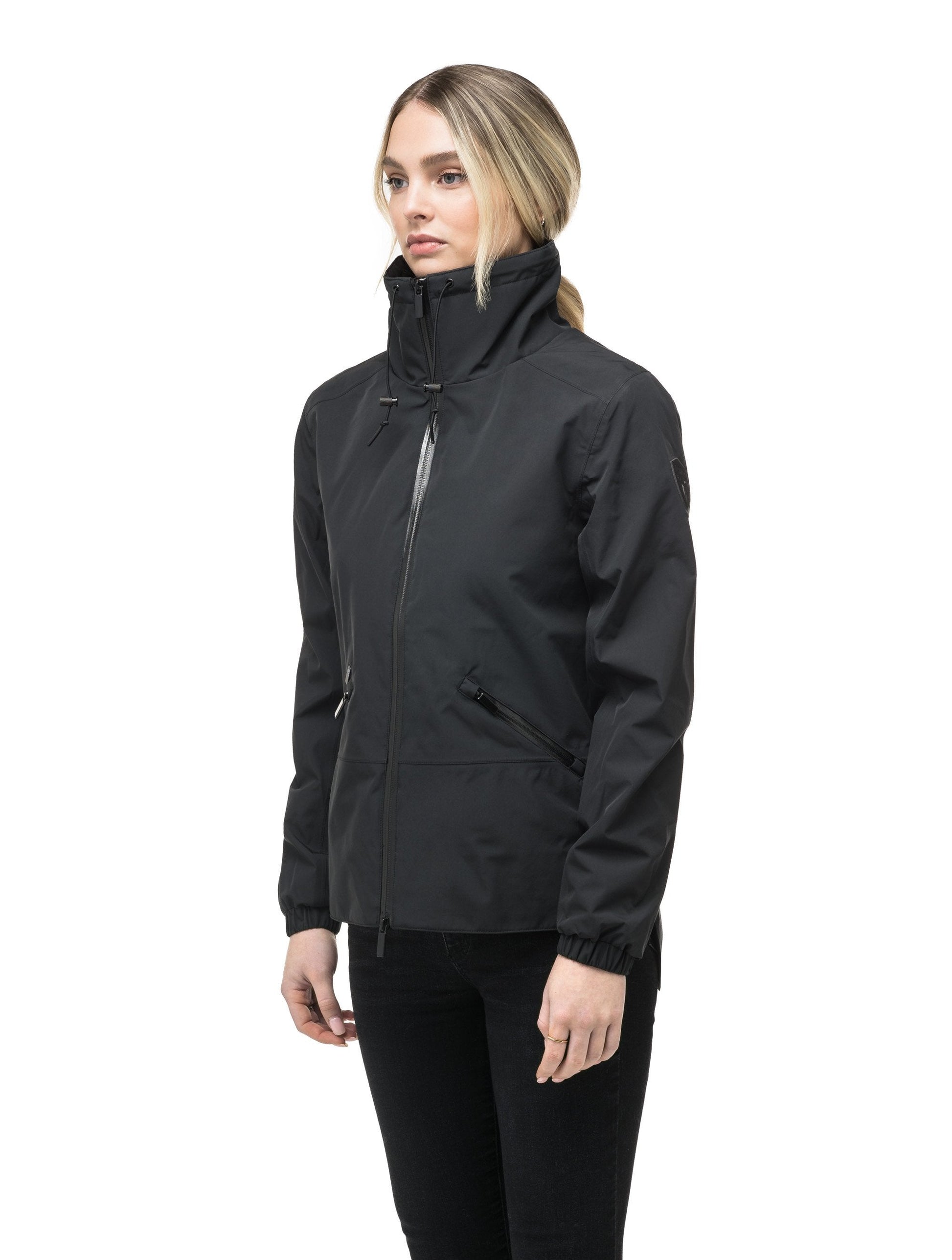 Leah waist length women's jacket in Black
