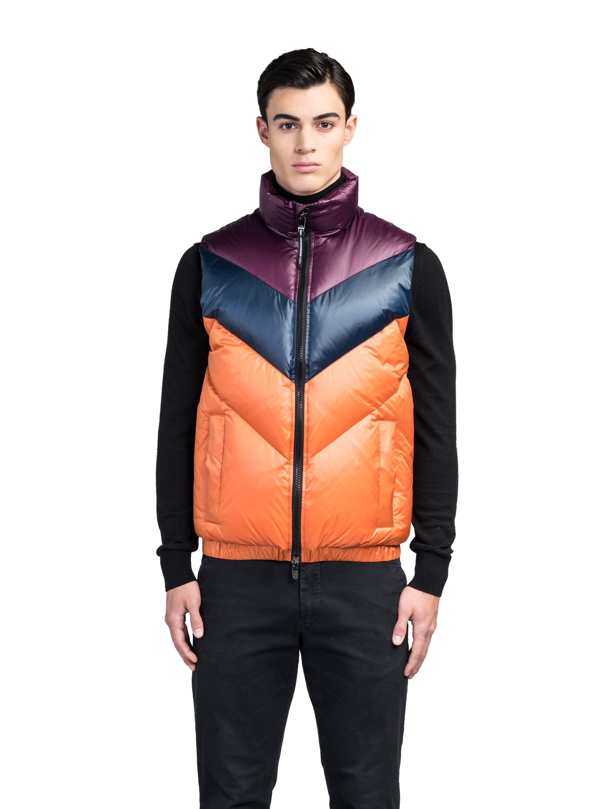 Burnt orange puffer clearance vest