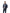 Men's down fileld waist length bomber jacket with shirt style rabbit fur collar in Navy