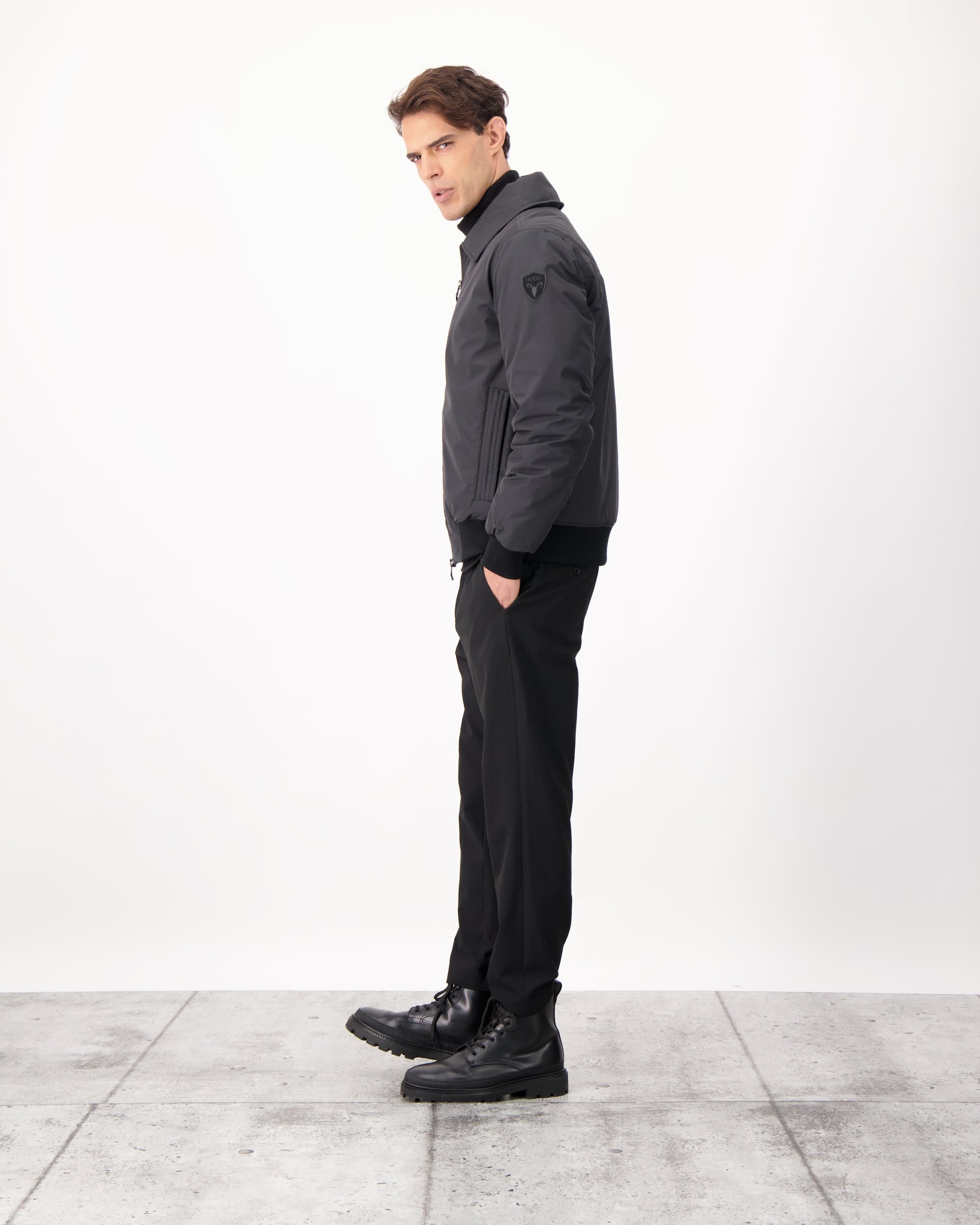 コンゴドッグ様Analog Thawless Bomber Jacket L L09300-Black-front 