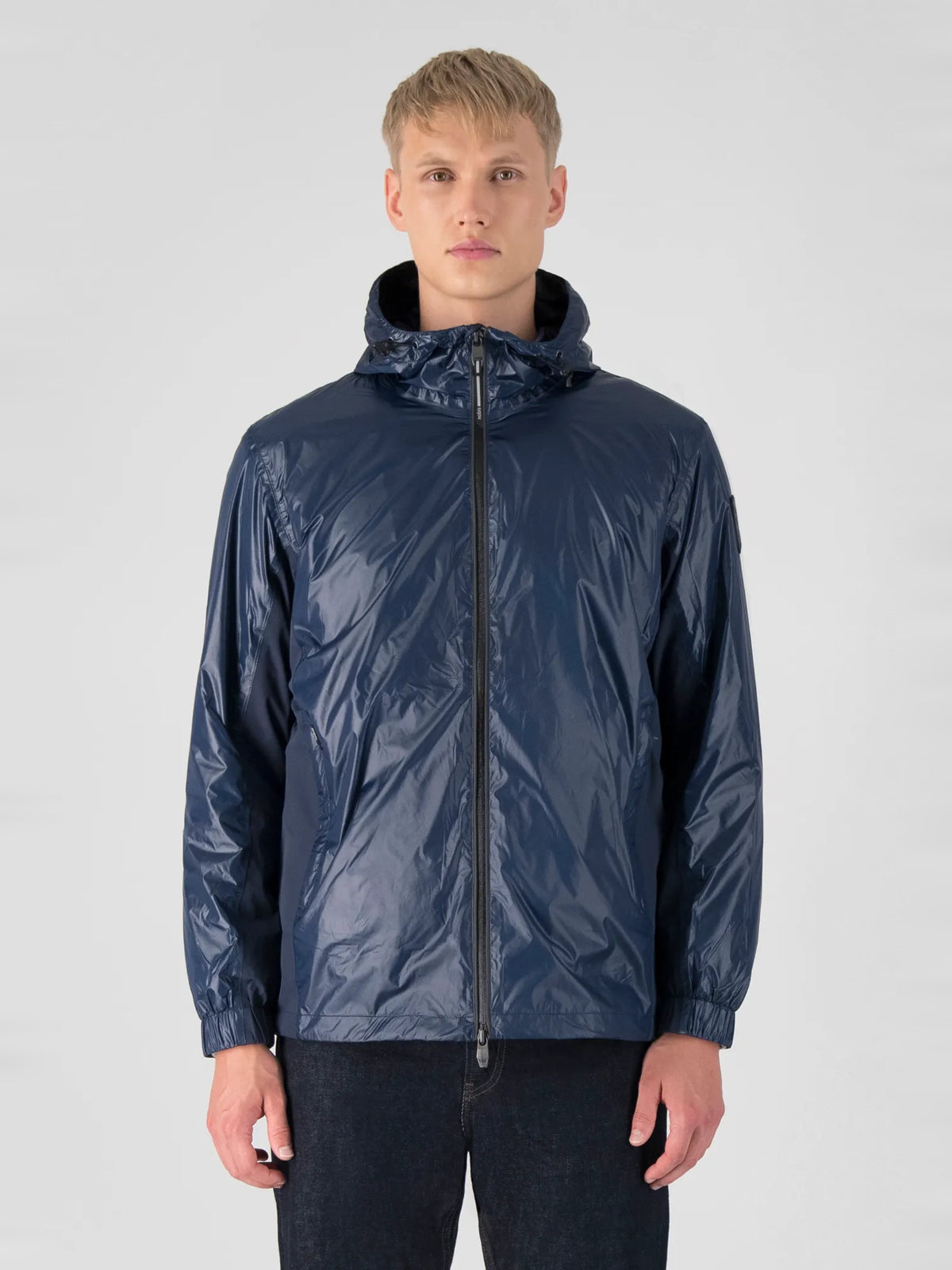 Stratus Men's Packable Rain Jacket - Marine