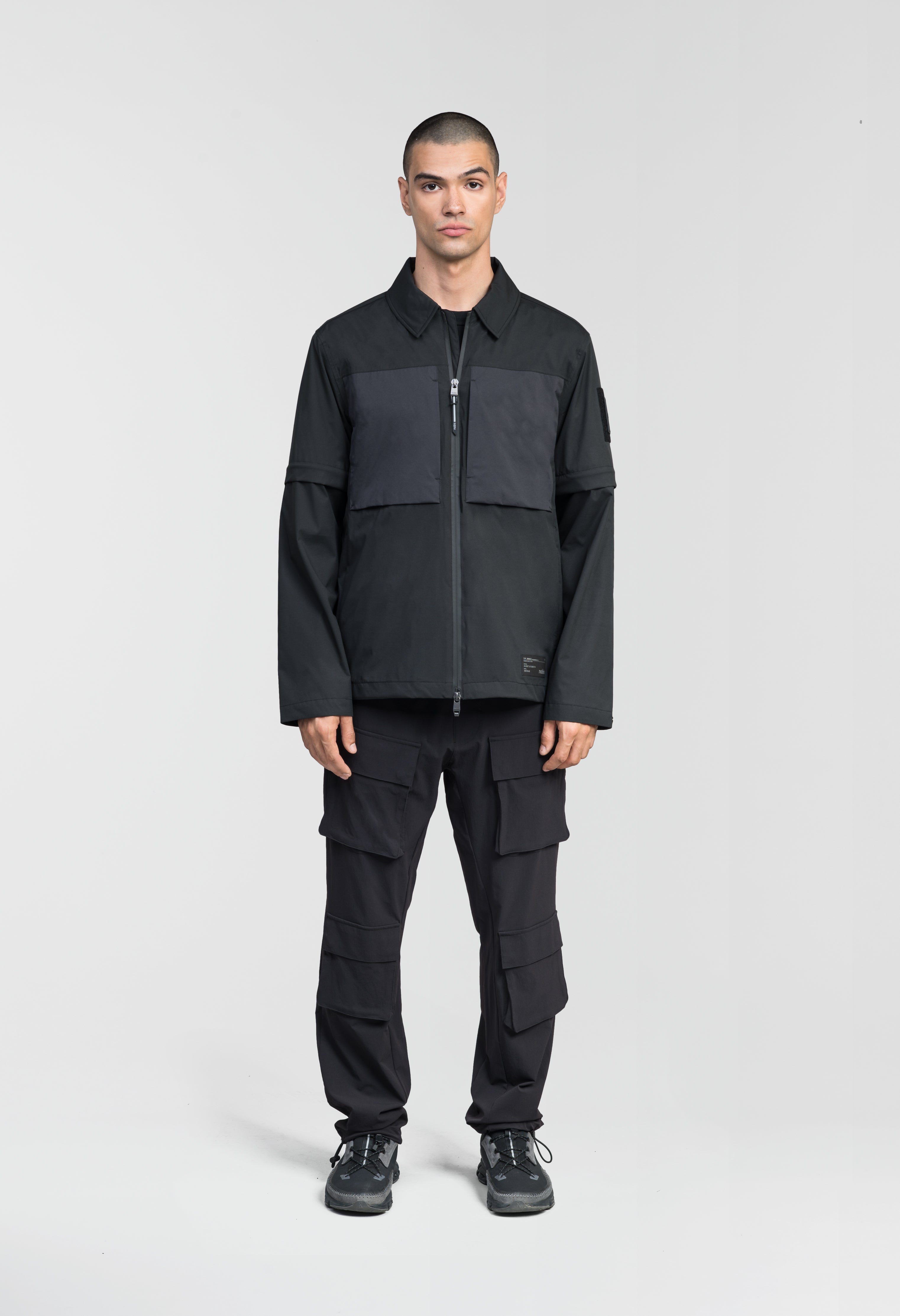 トップス erikokatori pomor velor zip shirt Thurlow Men's Performance Zip Off Sleeve Rain Shirt – Nobis - Canada