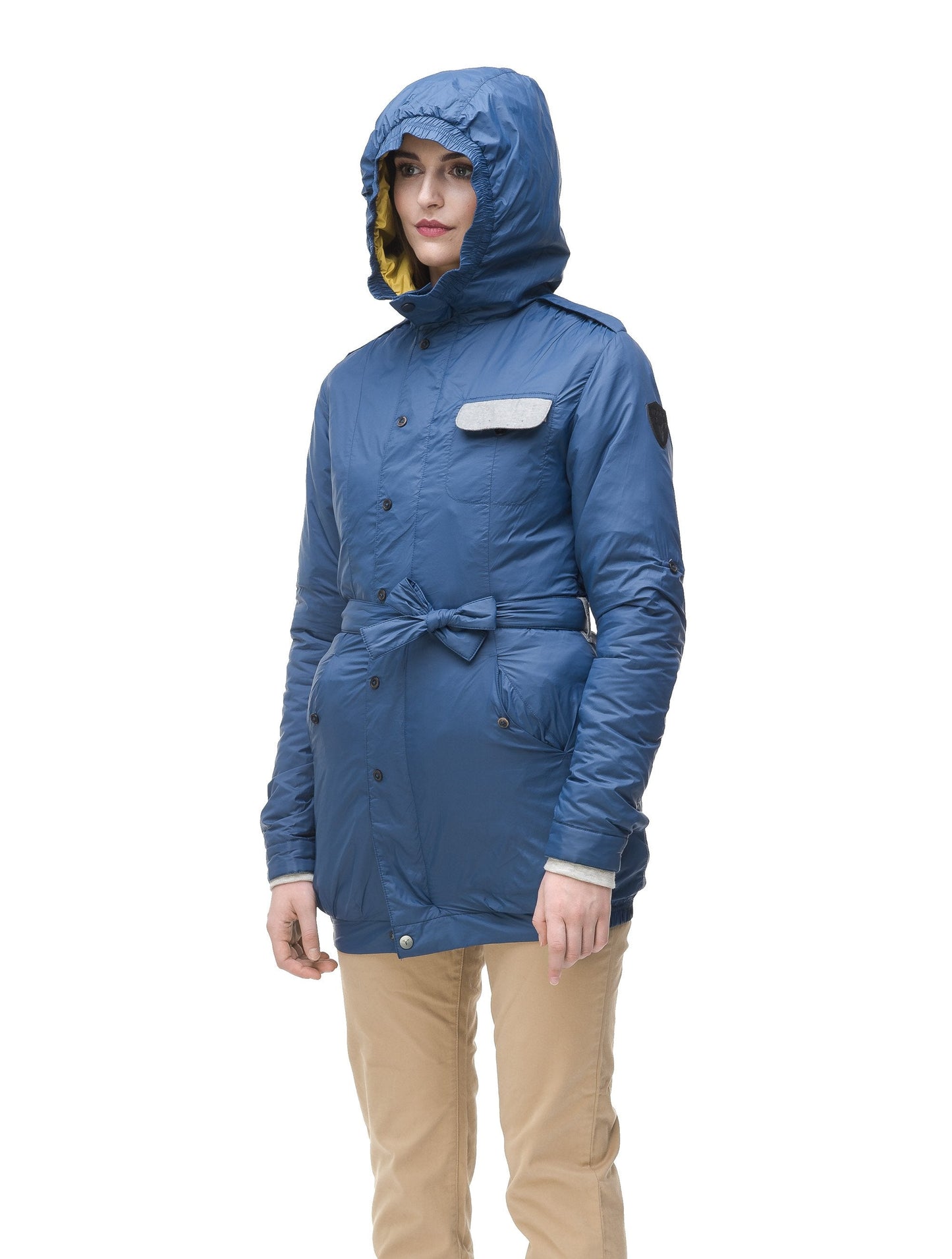 Women's ultralight down jacket in Denim Blue