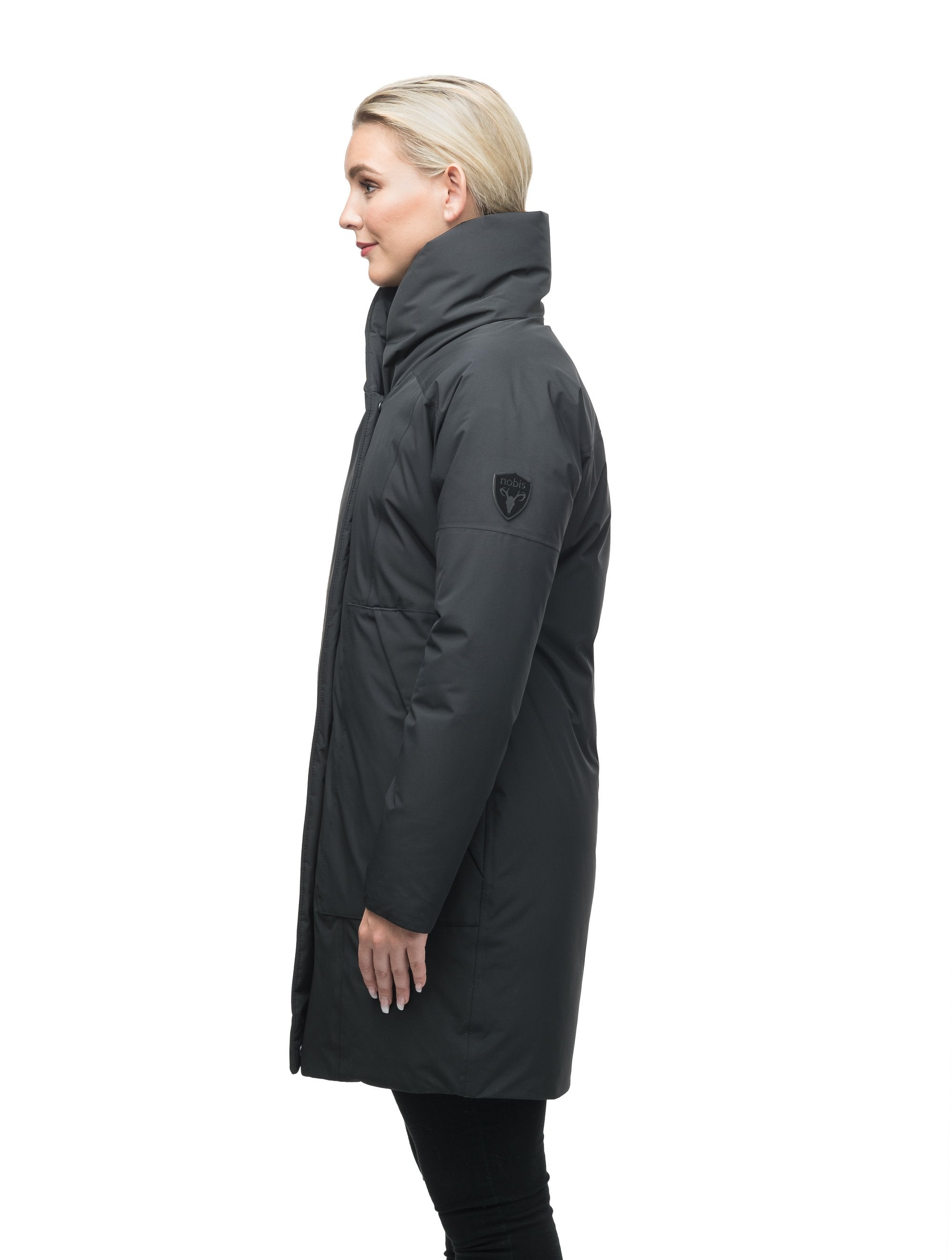 Black cocoon hotsell coat womens