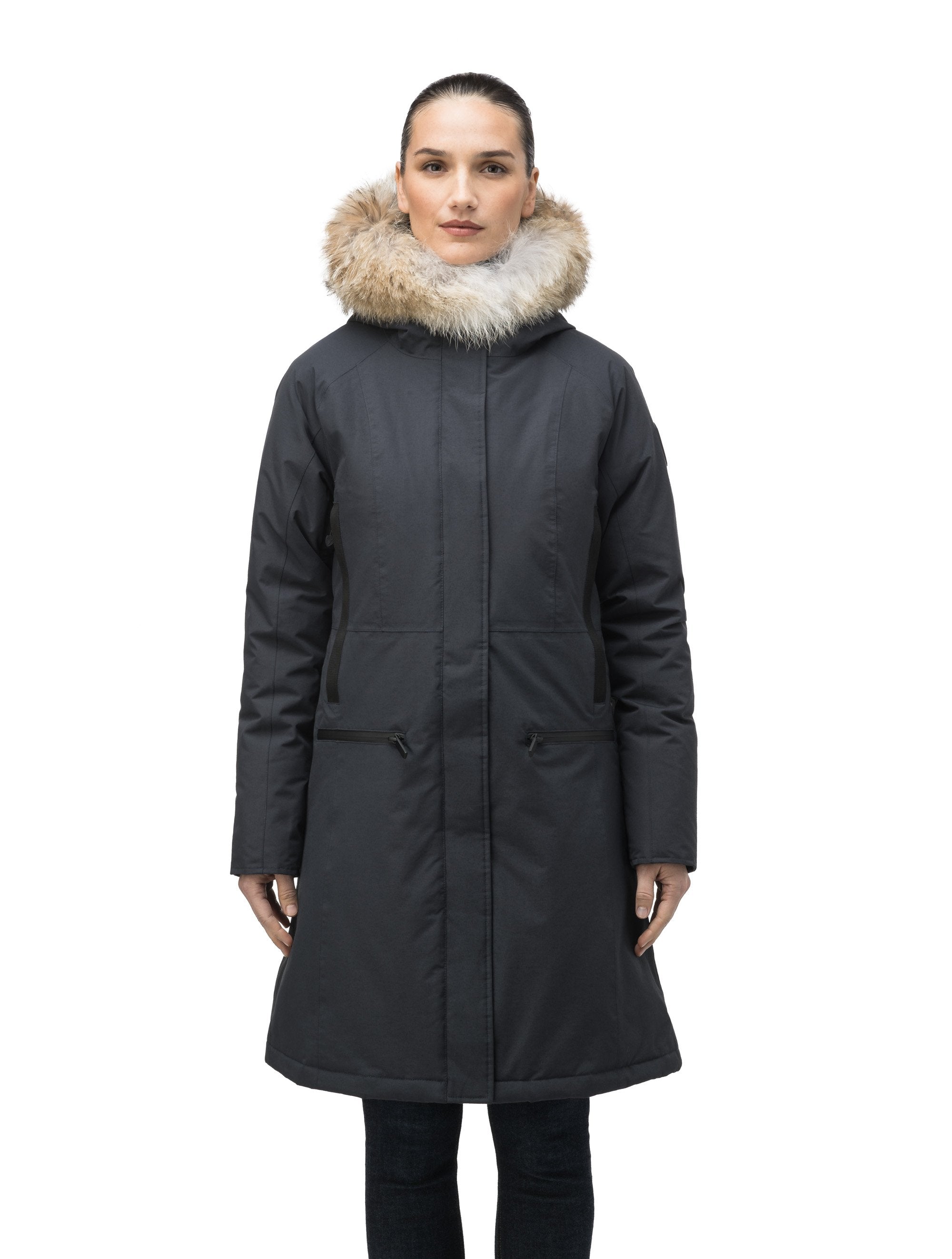 Alissa Women's Midi Fitted Parka – Nobis - Canada