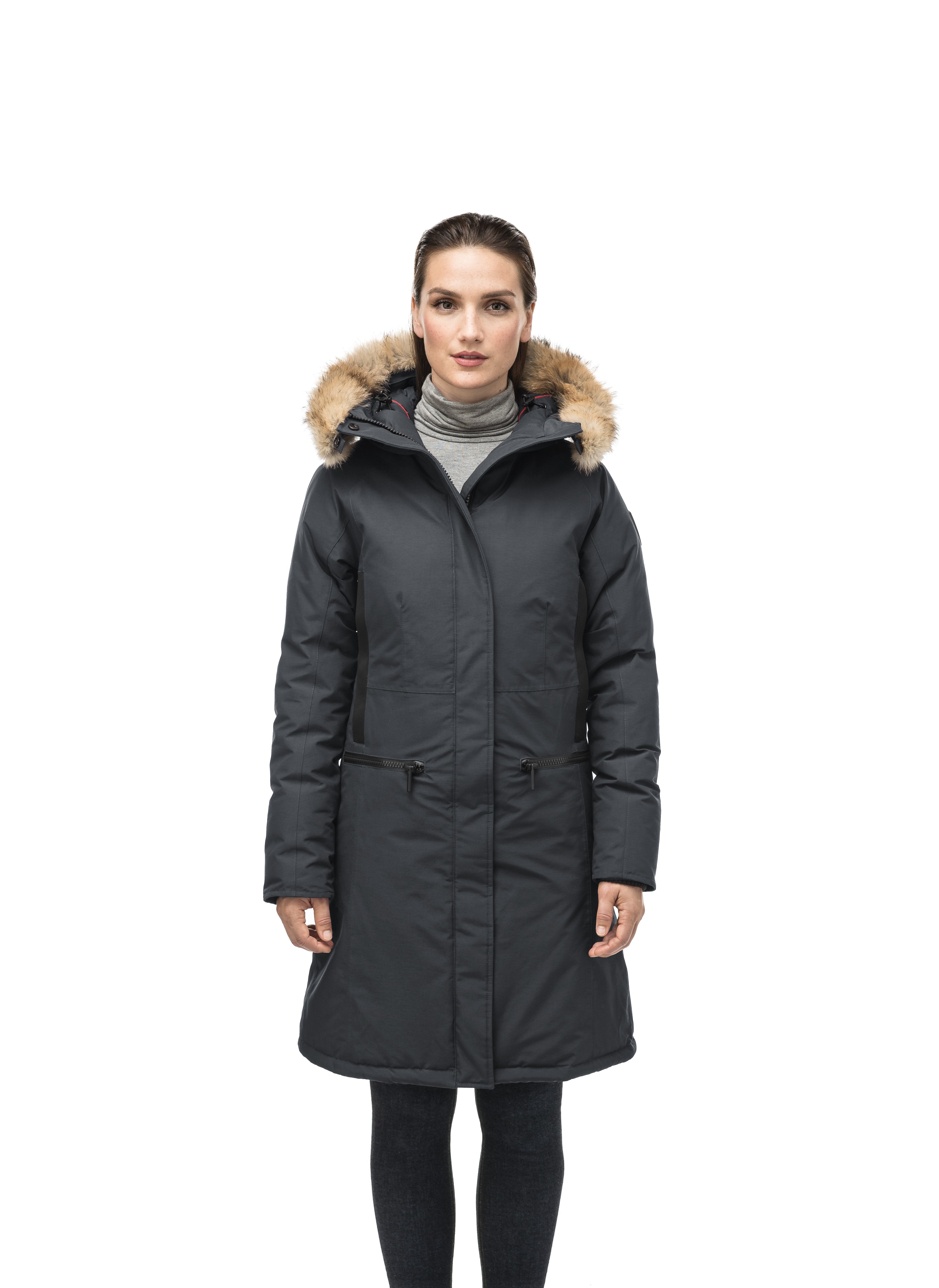 Midi cheap parka coat