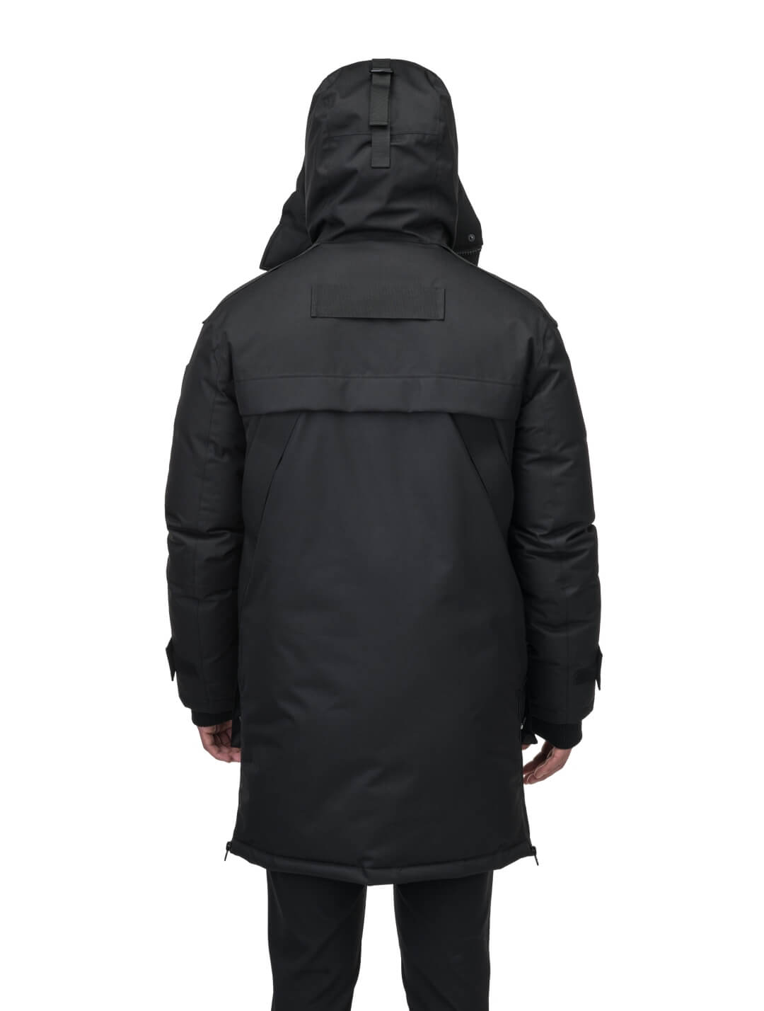 Mens sale black parka