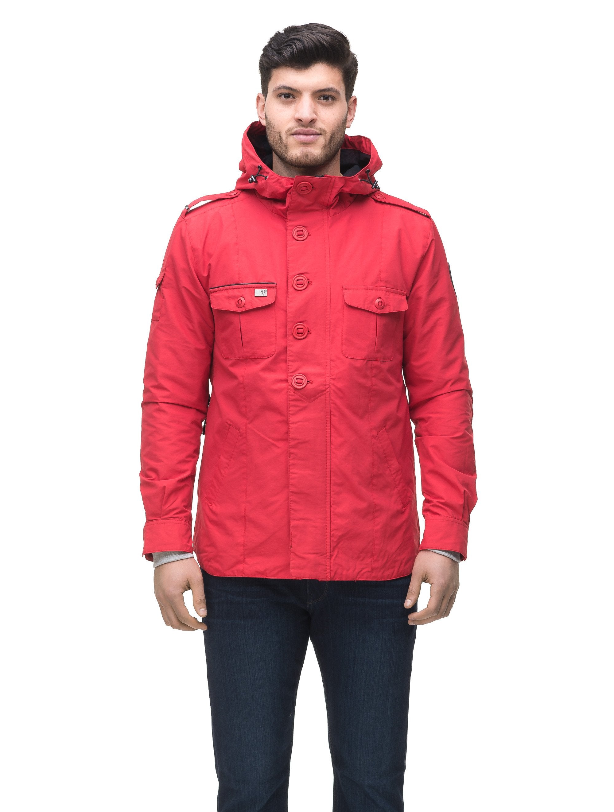 Hooded shirt outlet jacket