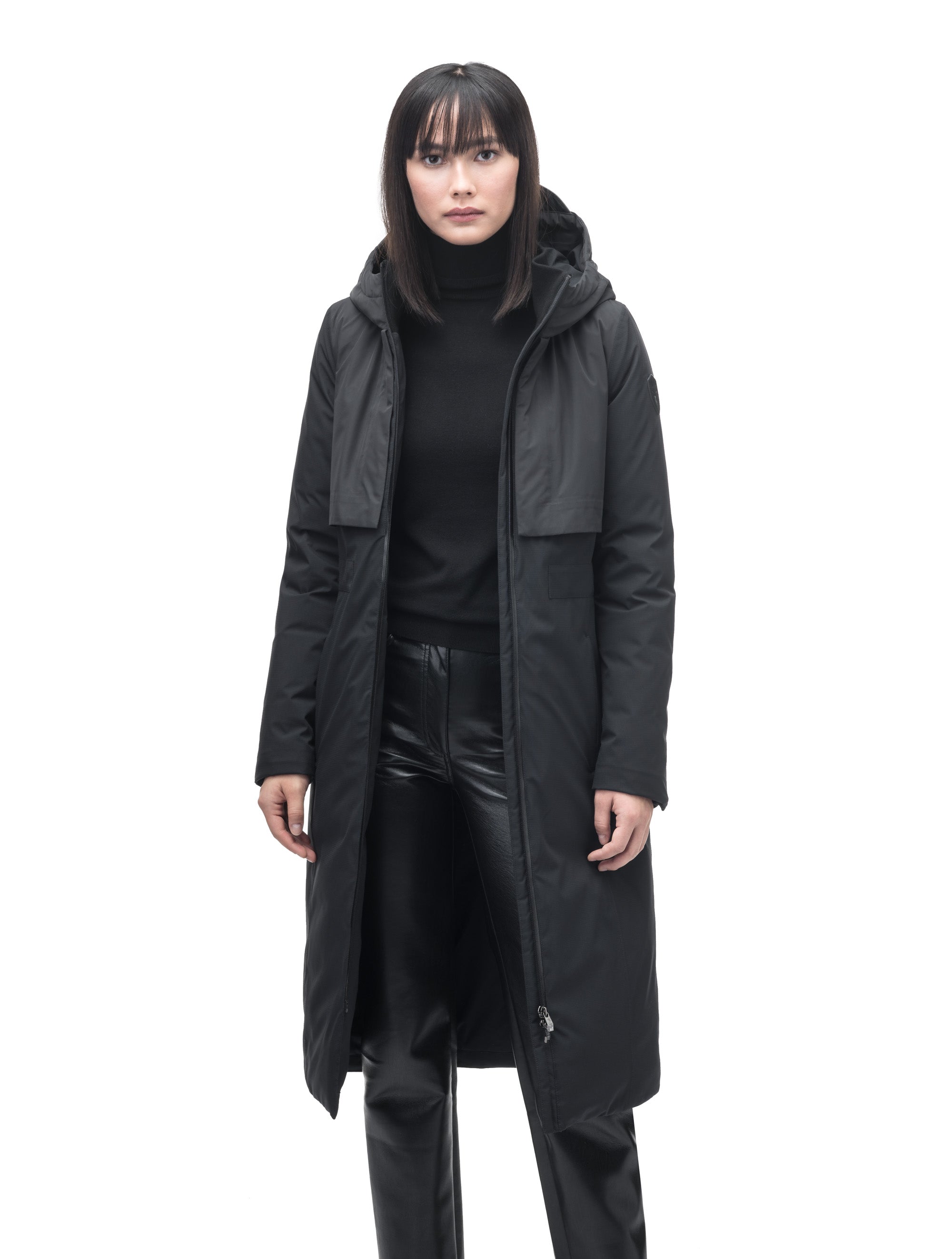 Long black hotsell parka womens