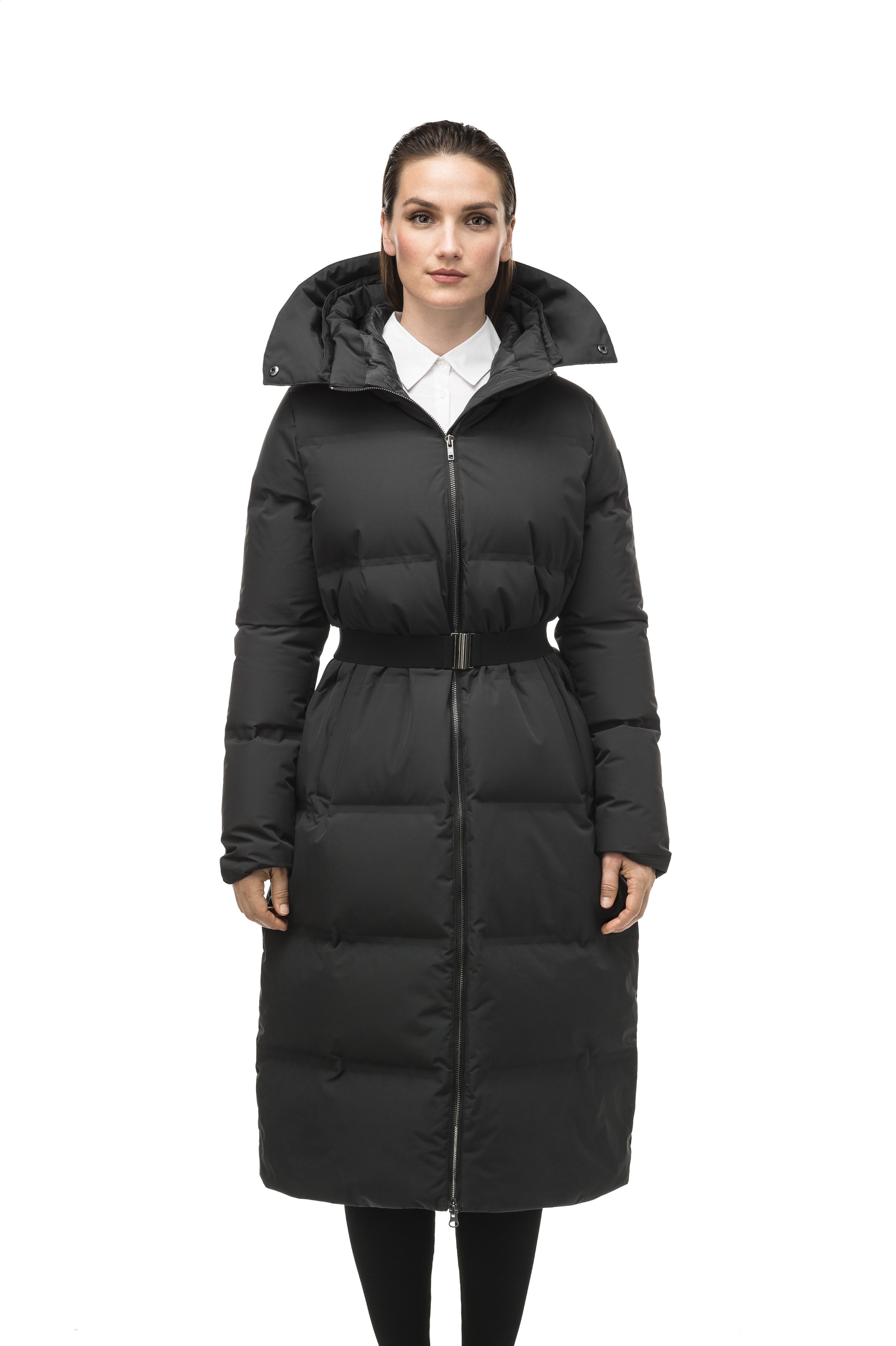 Ankle length outlet quilted coat