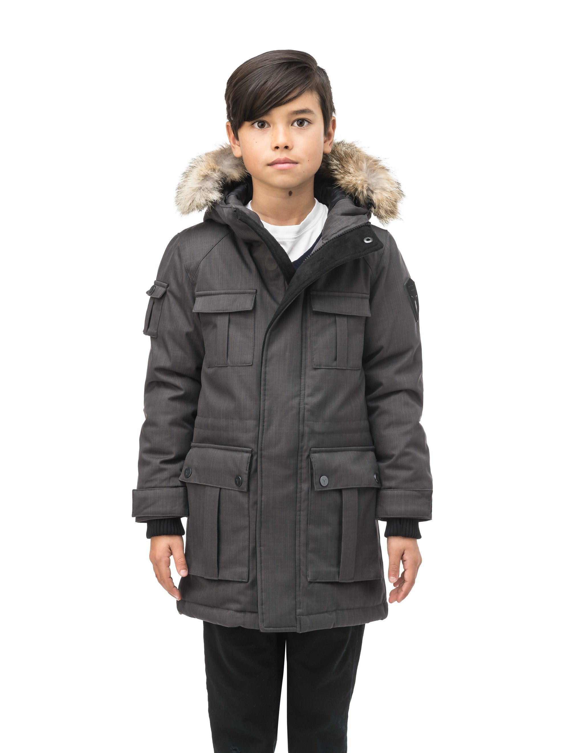 Boys grey hotsell parka coat