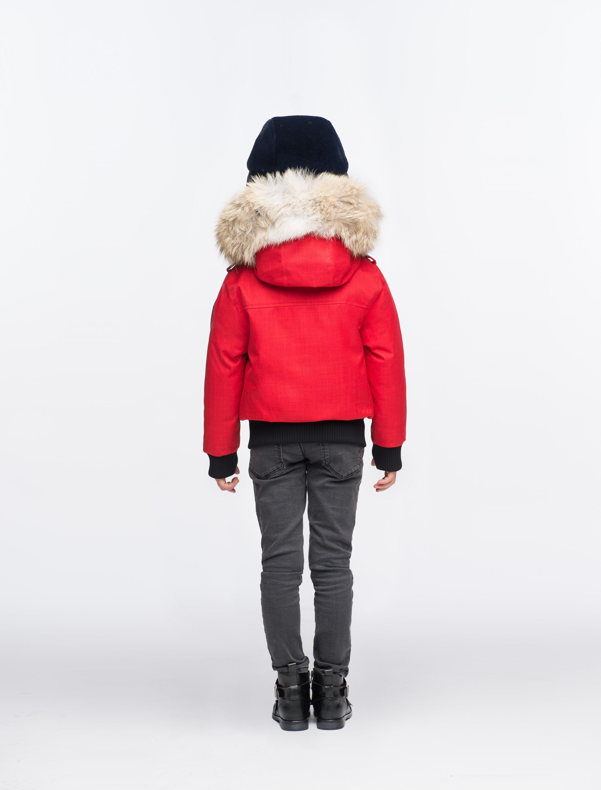 Kids red 2025 bomber jacket