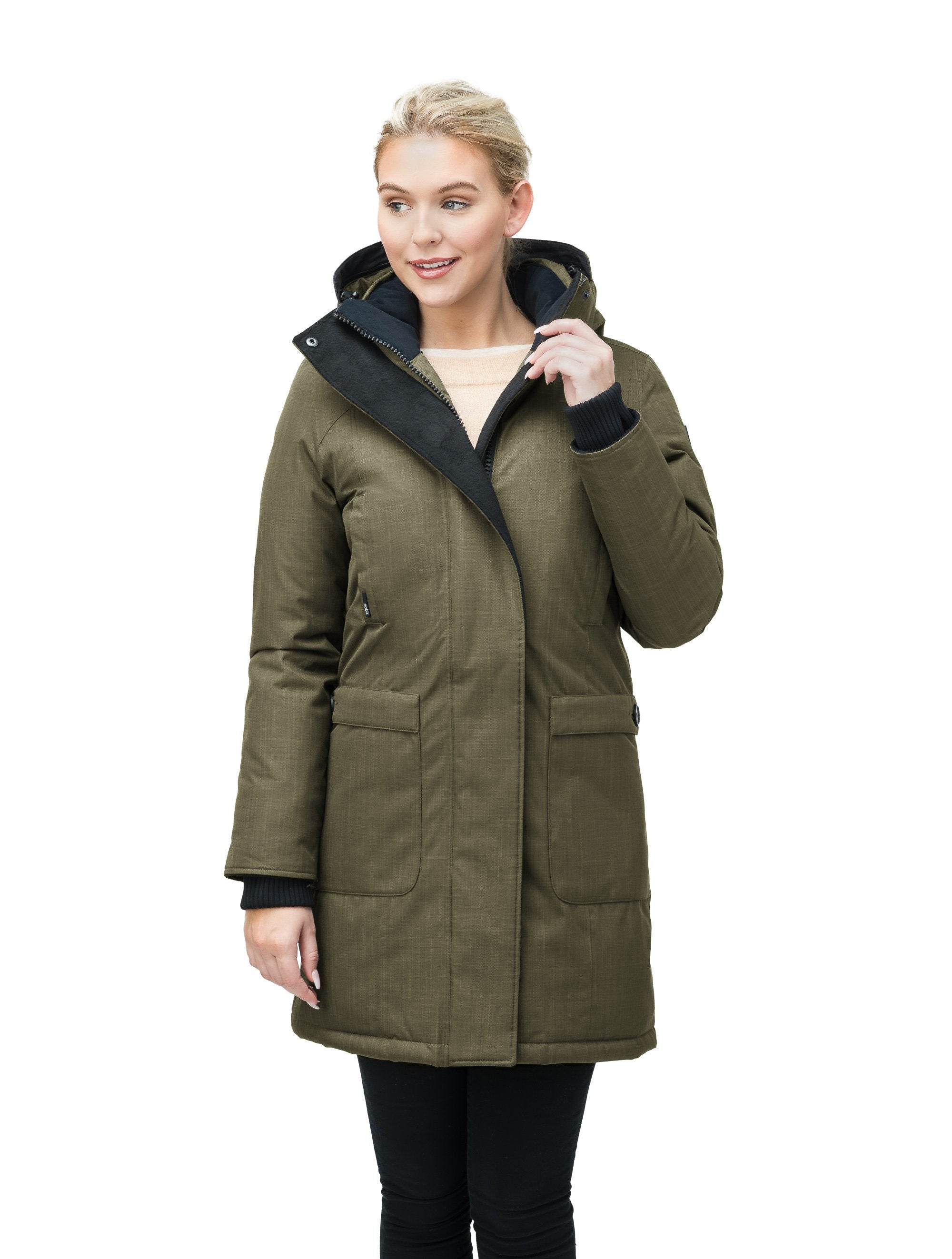Knee length parka womens shop