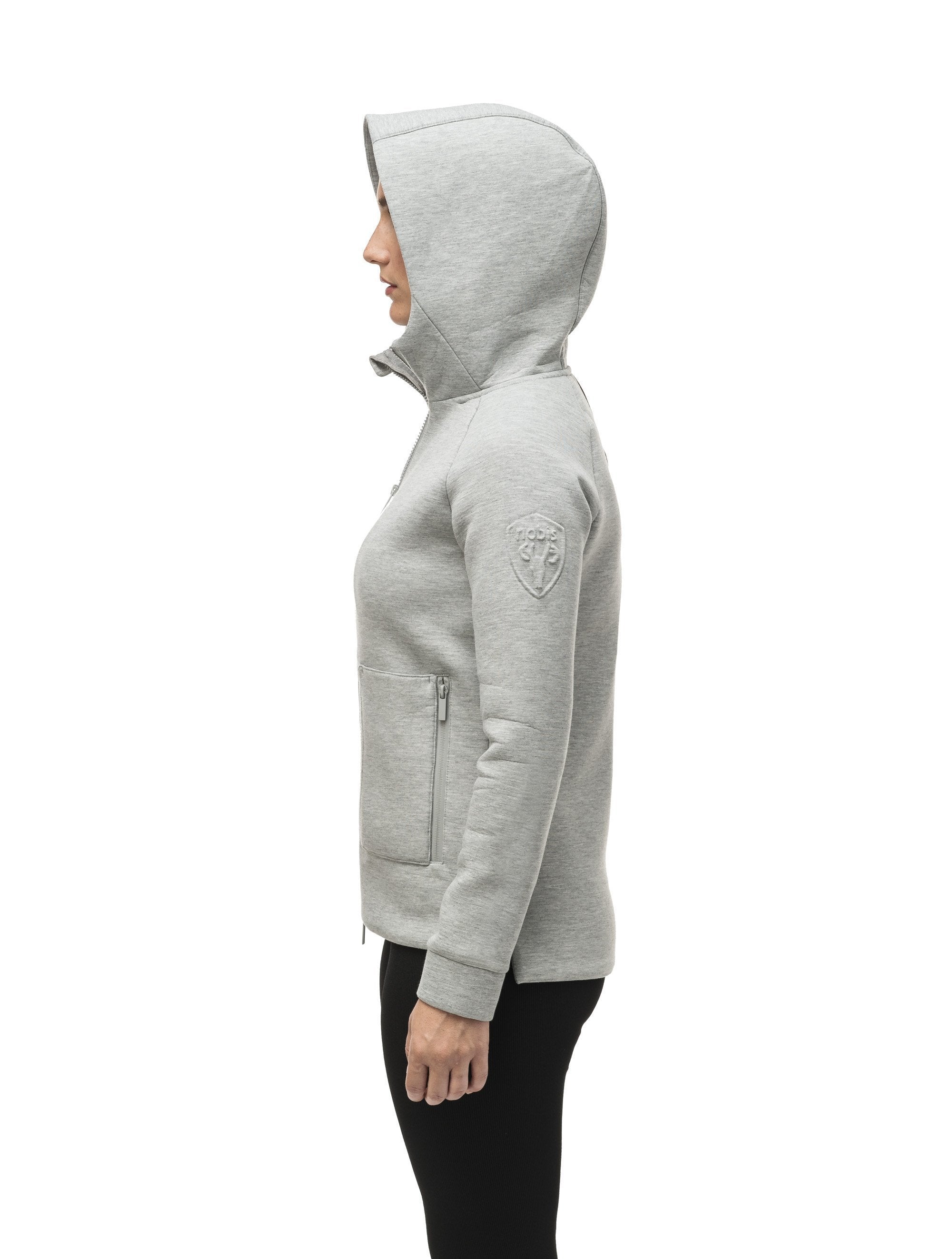 Ladies zip front on sale hoodies