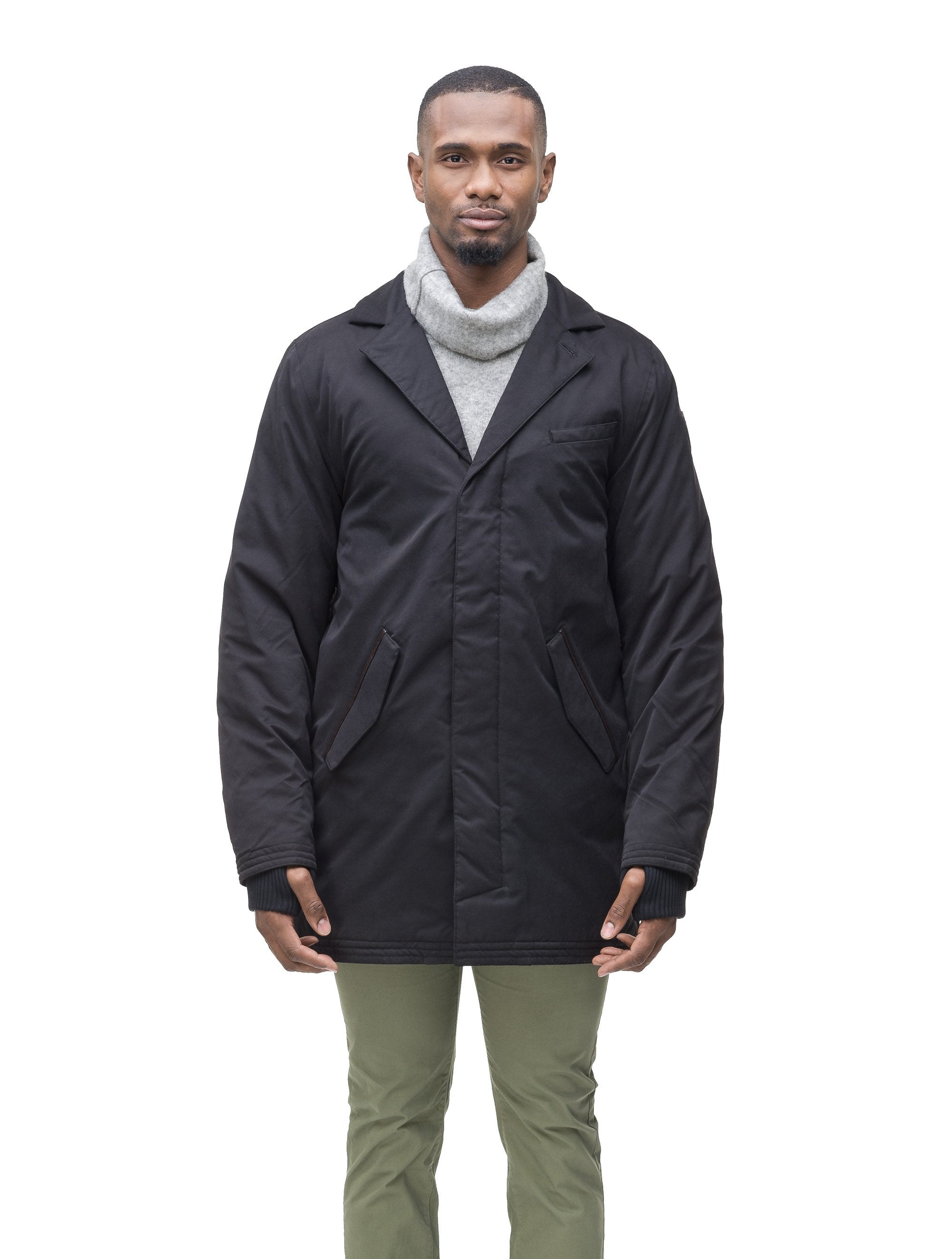 Down filled sale overcoat