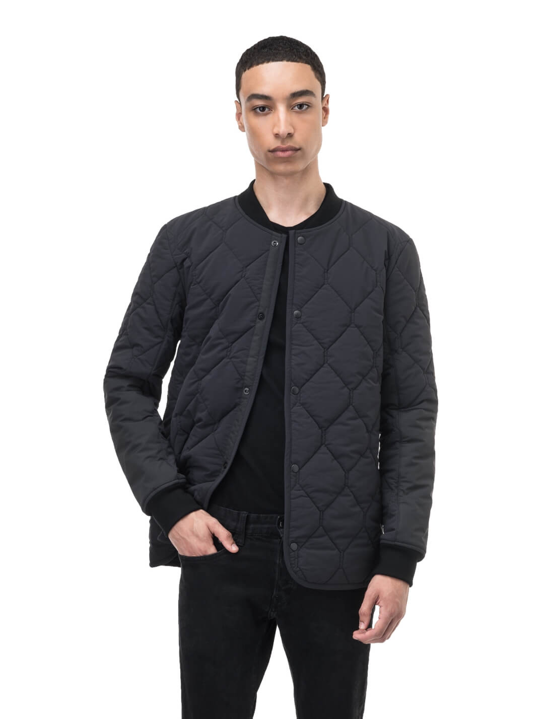 Men's quilted stretch reversible jacket best sale