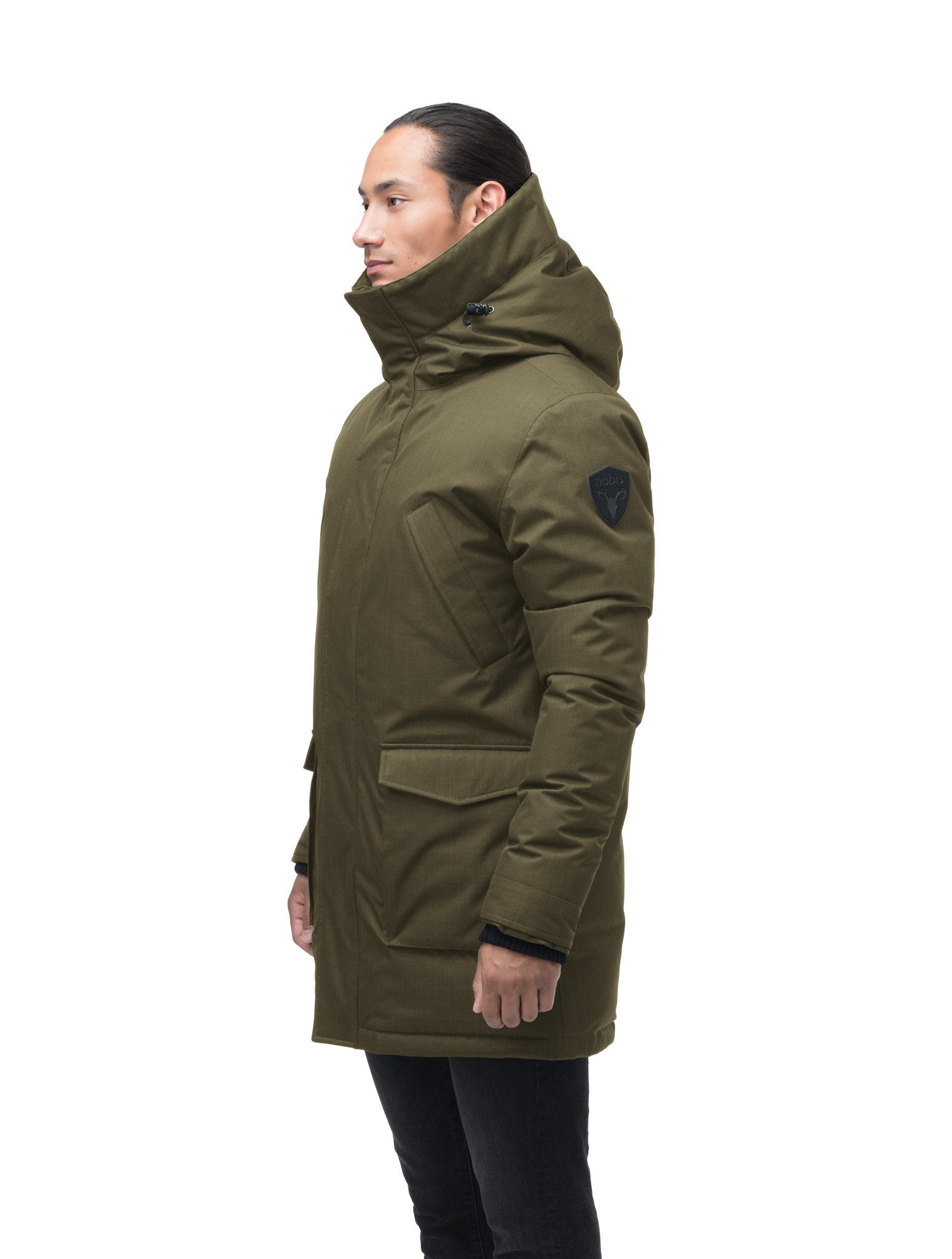 Mens mid length parka hotsell