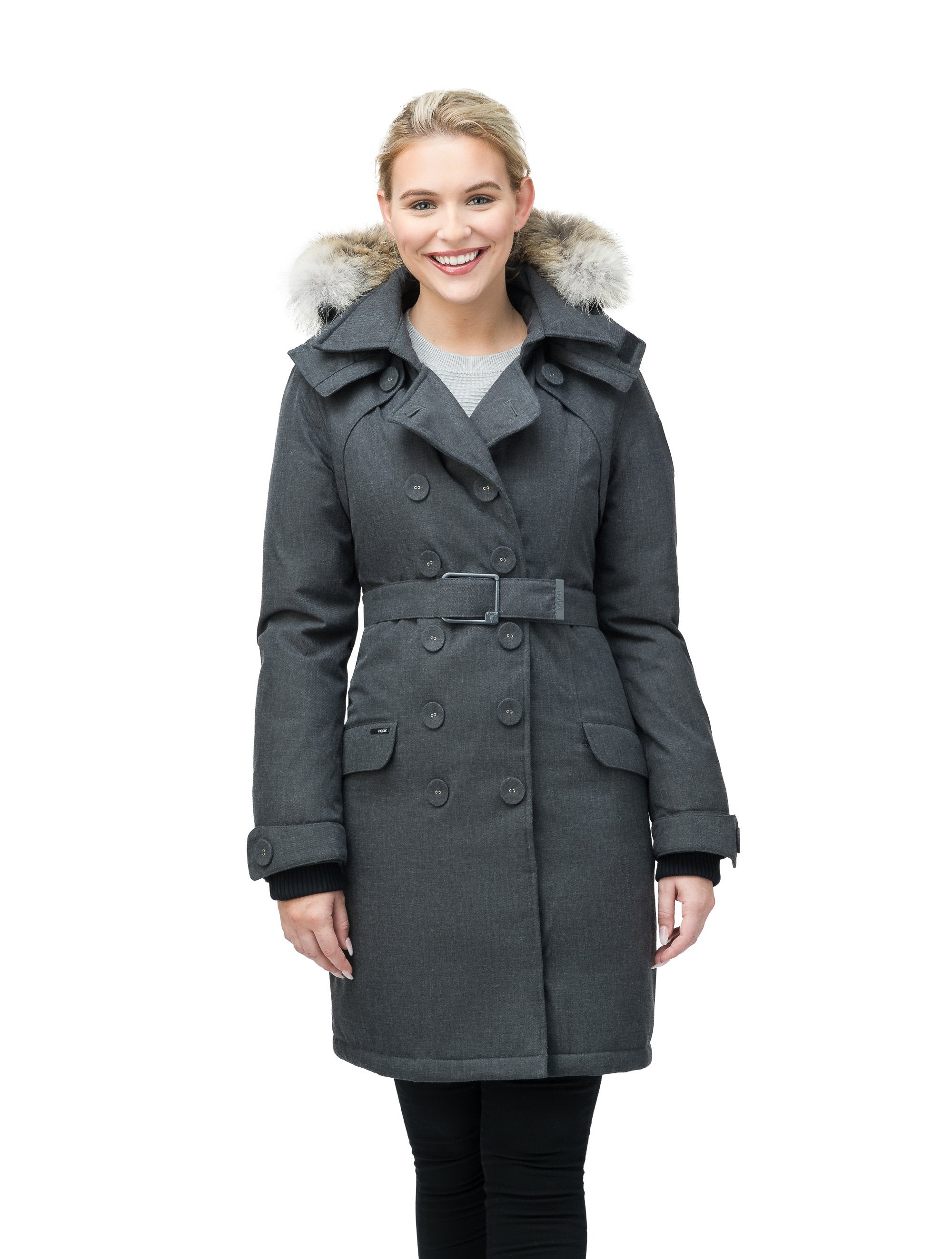 Charcoal grey peacoat discount womens