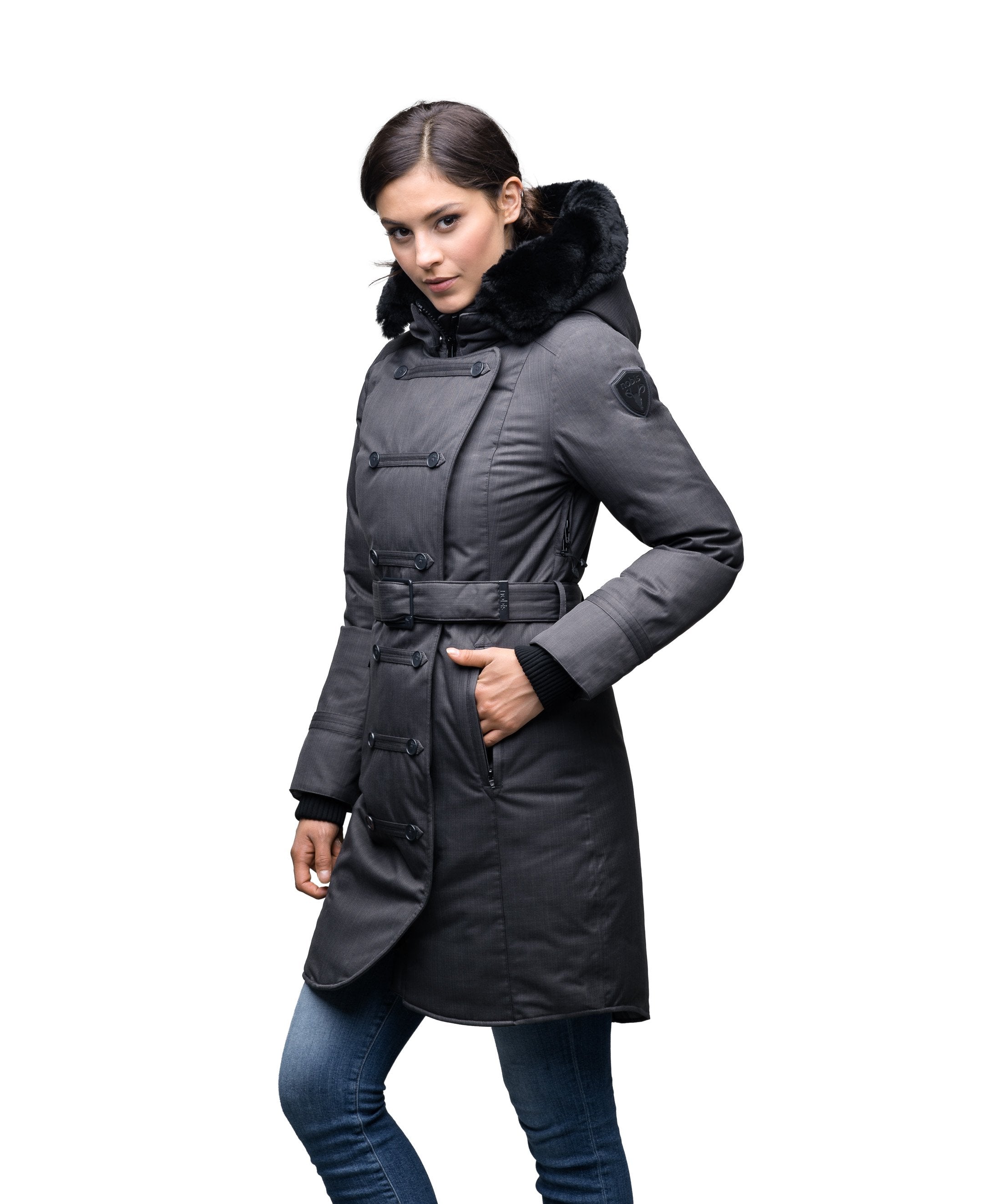 Ursula grey shop padded coat