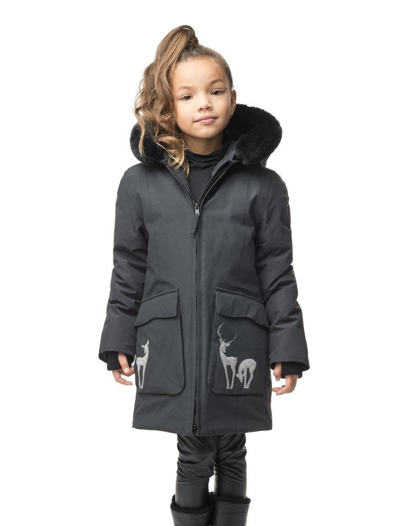 Fur hood coat outlet kids